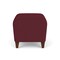 Lesro Siena Lounge Reception 1 Seat Bench, Walnut, OH Wine Upholstery SN1001 - alternate 3